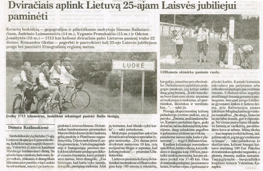 dviraciais aplink Lietuva
